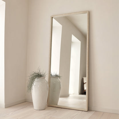Arden - Miroir en bois pleine longueur béton 180cm x 80cm