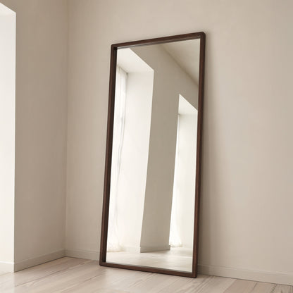 Arden - Miroir en bois foncé pleine longueur 180 cm x 80 cm