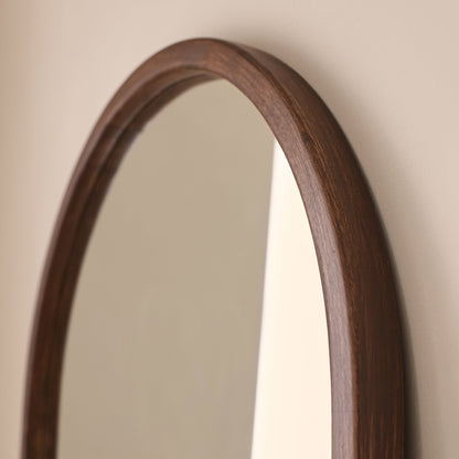 Arden - Miroir en bois foncé plein pied arche 160cm x 60cm