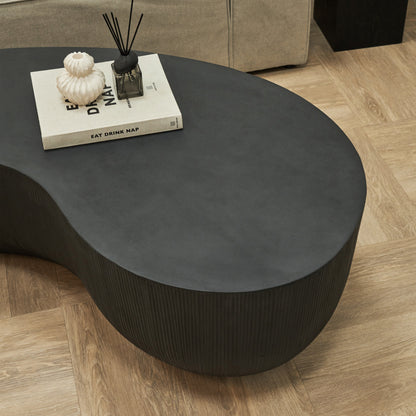 Leonardo - Grande Table Basse Minimaliste Forme Onyx