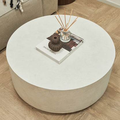 Angelo - Table Basse Ronde Minimaliste en Béton Grande