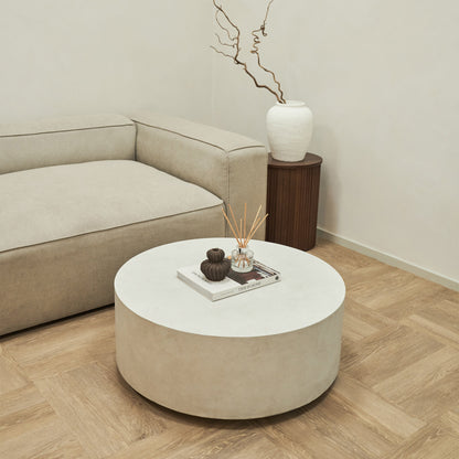Angelo - Table Basse Ronde Minimaliste en Béton Grande