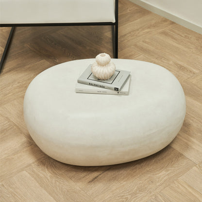 Zola - Grande table basse minimaliste galet en béton