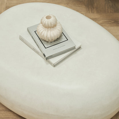 Zola - Grande table basse minimaliste galet en béton