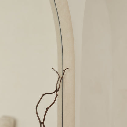 Amora - Miroir en béton extra grand, plein pied, arche, 190 cm x 100 cm