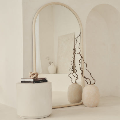 Amora - Miroir en béton extra grand, plein pied, arche, 190 cm x 100 cm