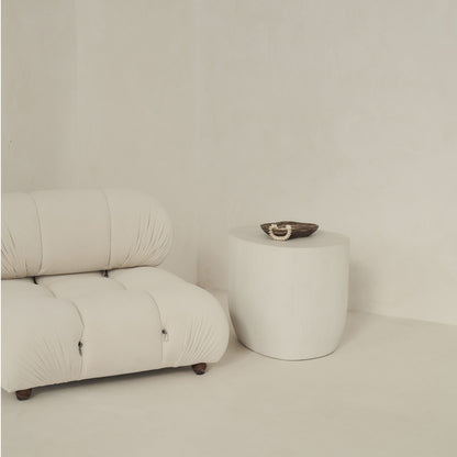 Leonardo - Table d'Appoint Minimaliste en Béton Forme Irrégulière