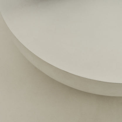 Enzo - Grande table basse ronde minimaliste en béton