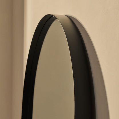 Arcus - Miroir Métallique Noir Grand Arqué Pleine Longueur 170cm x 80cm