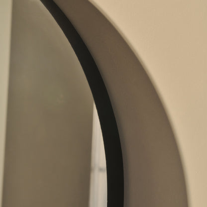 Arcus - Miroir Métallique Noir Grand Arqué Pleine Longueur 170cm x 80cm