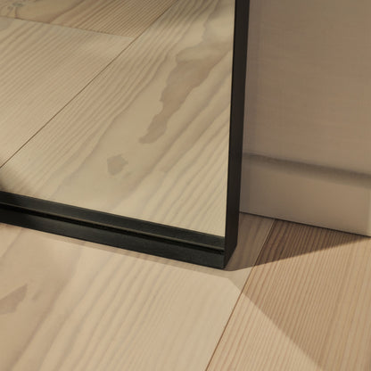 Arcus - Miroir Métallique Noir Grand Arqué Pleine Longueur 170cm x 80cm