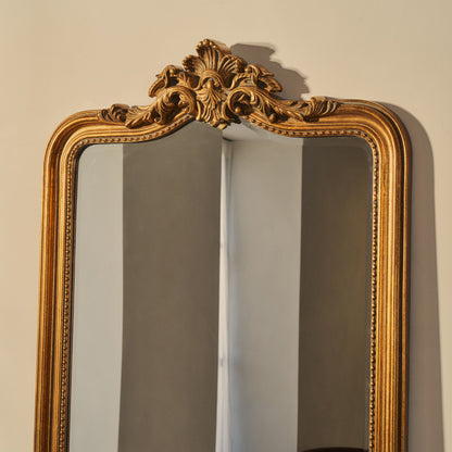 James - Miroir Arqué Doré Pleine Longueur 189cm x 80cm