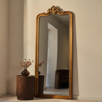James - Miroir Arqué Doré Pleine Longueur 189cm x 80cm