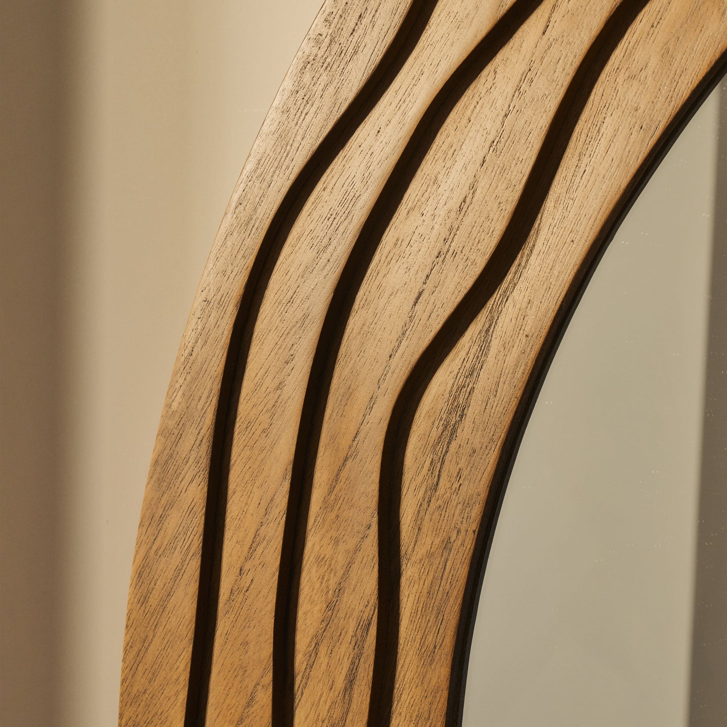 Lucelle - Miroir Arqué Extra Large en Bois