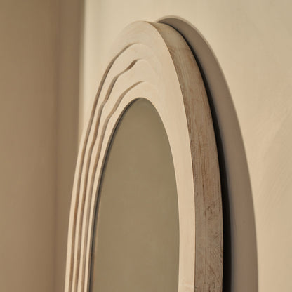 Lucelle - Miroir Arche Extra Large Blanc Lavé Pleine Longueur 200cm x 100cm