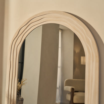 Lucelle - Miroir Arqué Extra Large en Bois