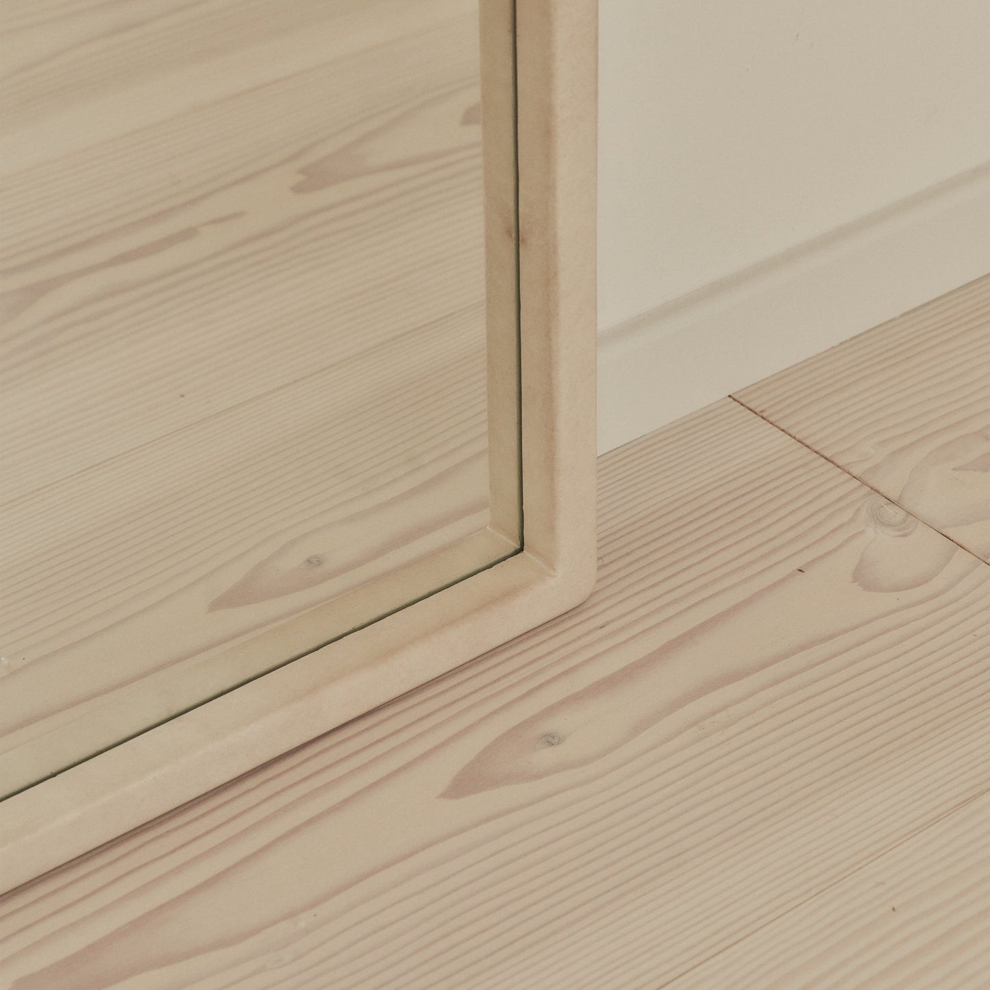 Arden - Miroir en bois arqué pleine longueur en béton 175 cm x 95 cm