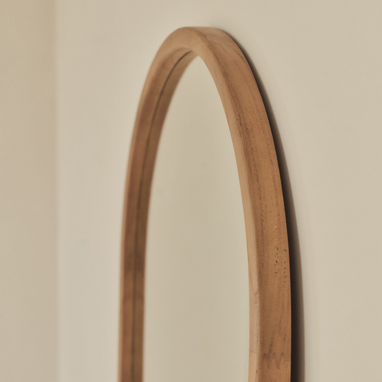 Arden - Miroir en bois chaud plein pied arche 160cm x 60cm