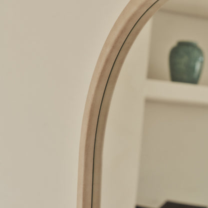 Arden - Miroir en bois arche plein longueur 160cm x 60cm Concrete