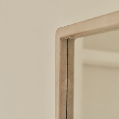 Arden - Miroir en bois pleine longueur béton 140cm x 45cm