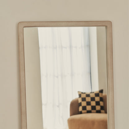 Arden - Miroir en bois pleine longueur béton 140cm x 45cm
