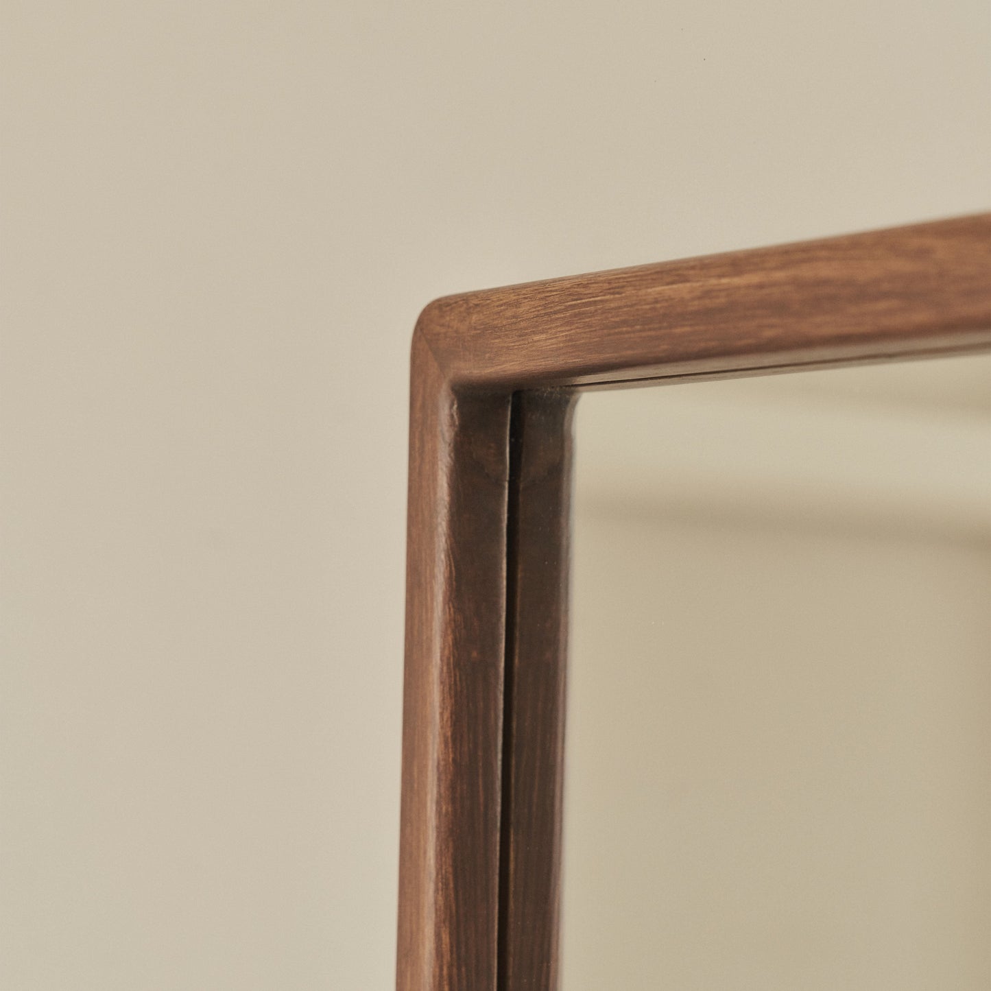 Arden - Miroir en bois foncé pleine longueur 140cm x 45cm