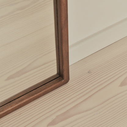 Arden - Miroir en bois foncé pleine longueur 140cm x 45cm