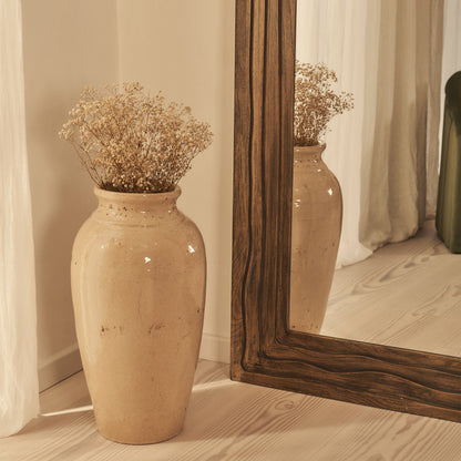 Lucelle - Miroir Arqué Extra Large Pleine Longueur 200cm x 100cm Chaud en Bois