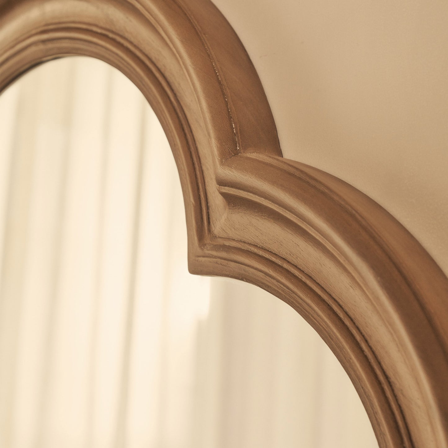 Melilla - Miroir Arqué en Bois Lavé 120cm x 80cm