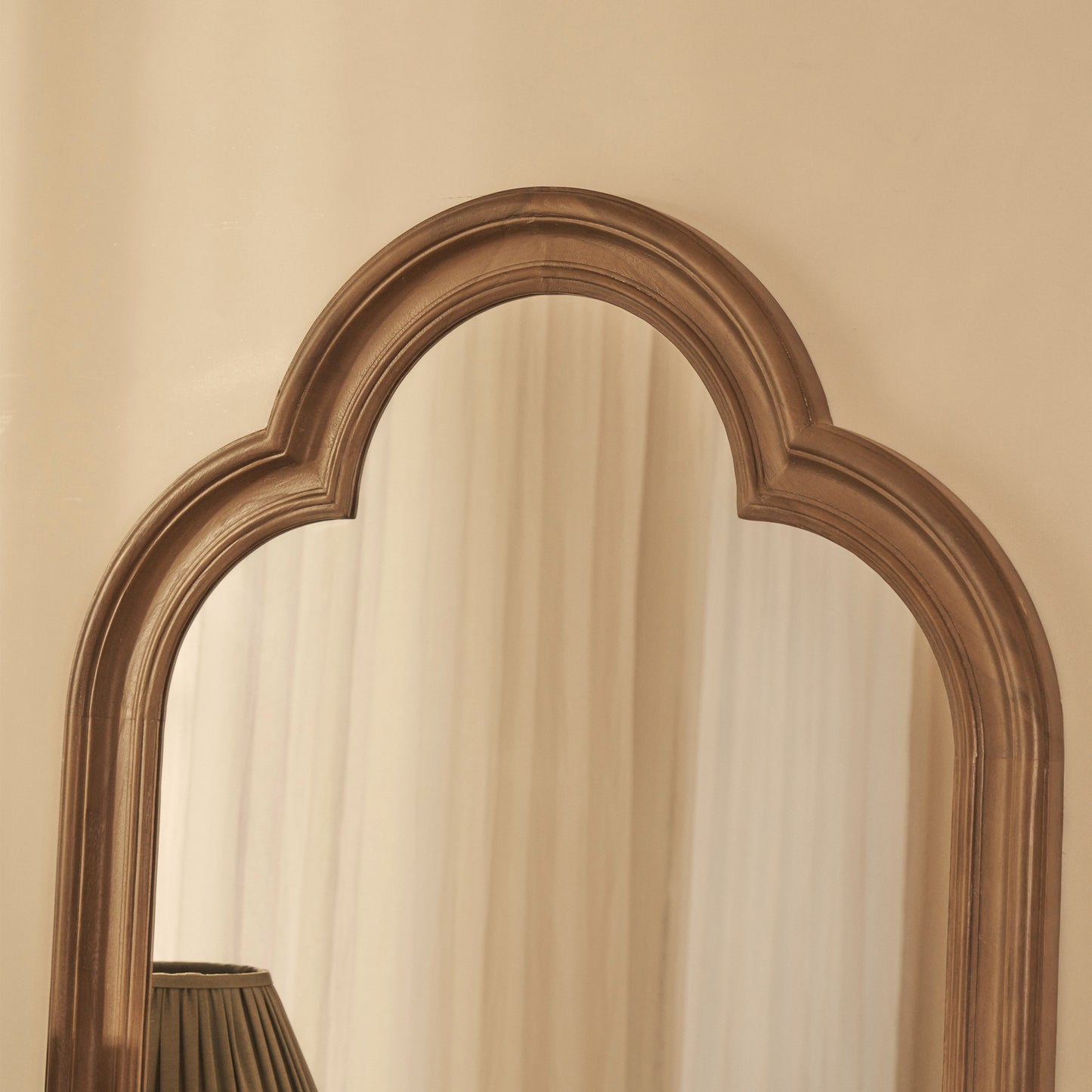 Melilla - Miroir Arqué en Bois Lavé 120cm x 80cm