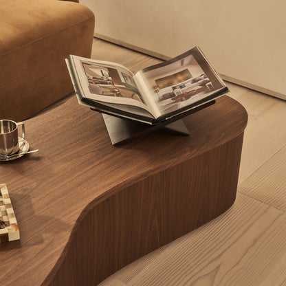 Arlo - Table basse extra large irrégulière en bois foncé