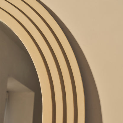 Luciana - Miroir de Cheminée Arqué en Béton 120cm x 100cm