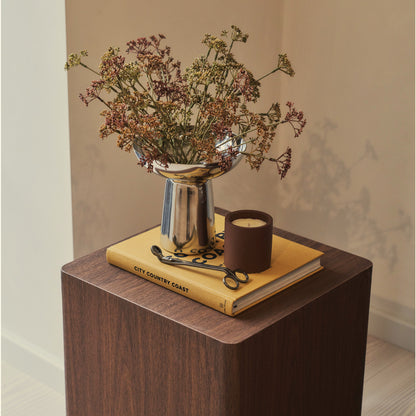 Luciana - Table d'appoint rectangulaire en bois foncé