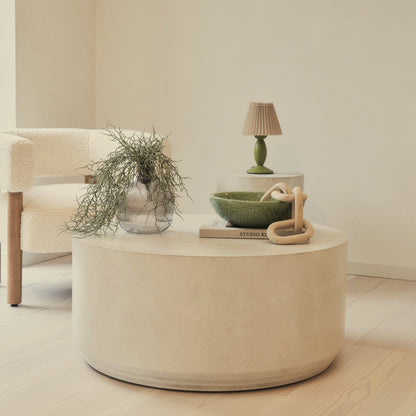 Luciana - Table basse ronde en béton