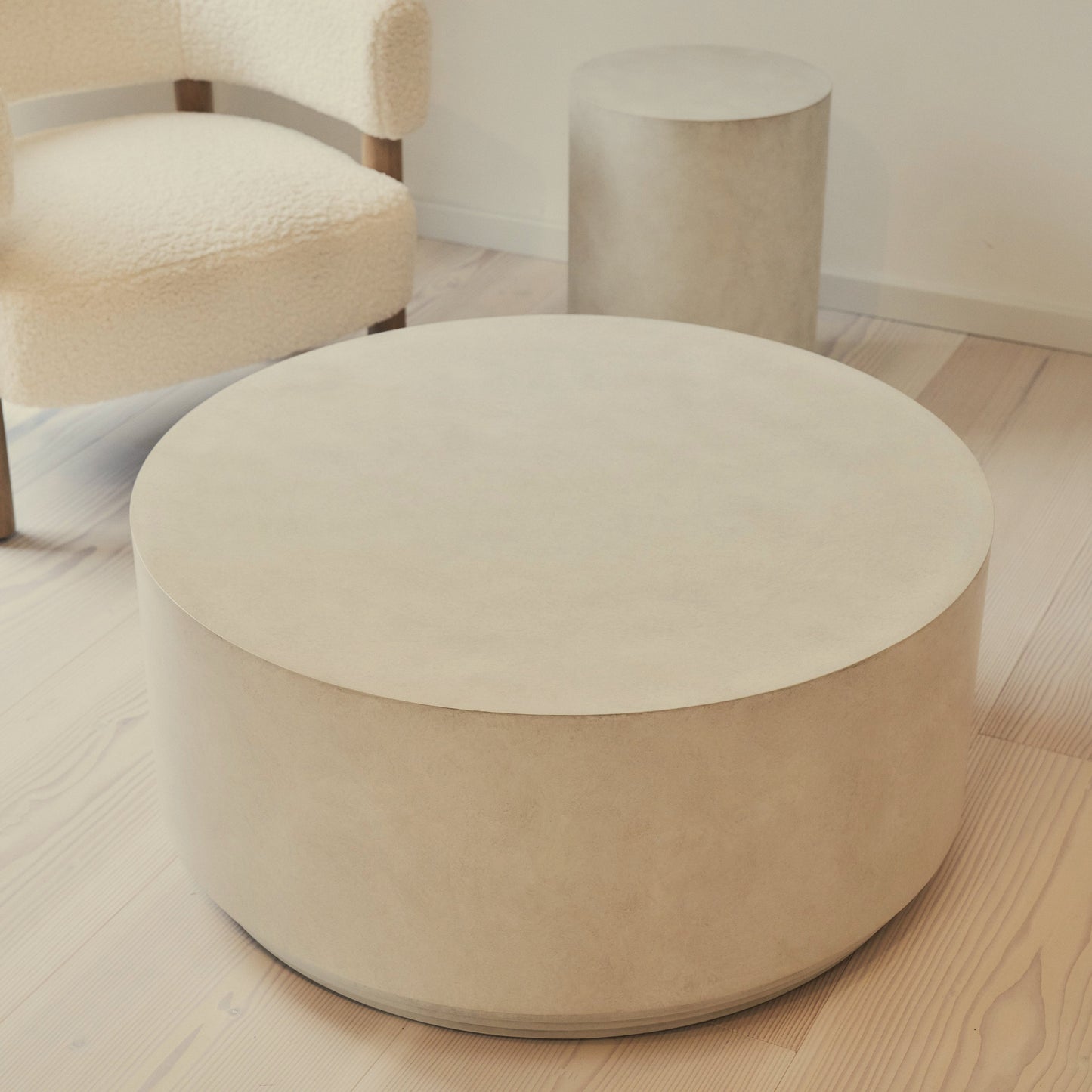 Luciana - Table basse ronde en béton
