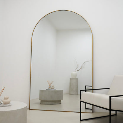 Liberty - Miroir Métallique Arqué Pleine Longueur Or 200cm x 120cm