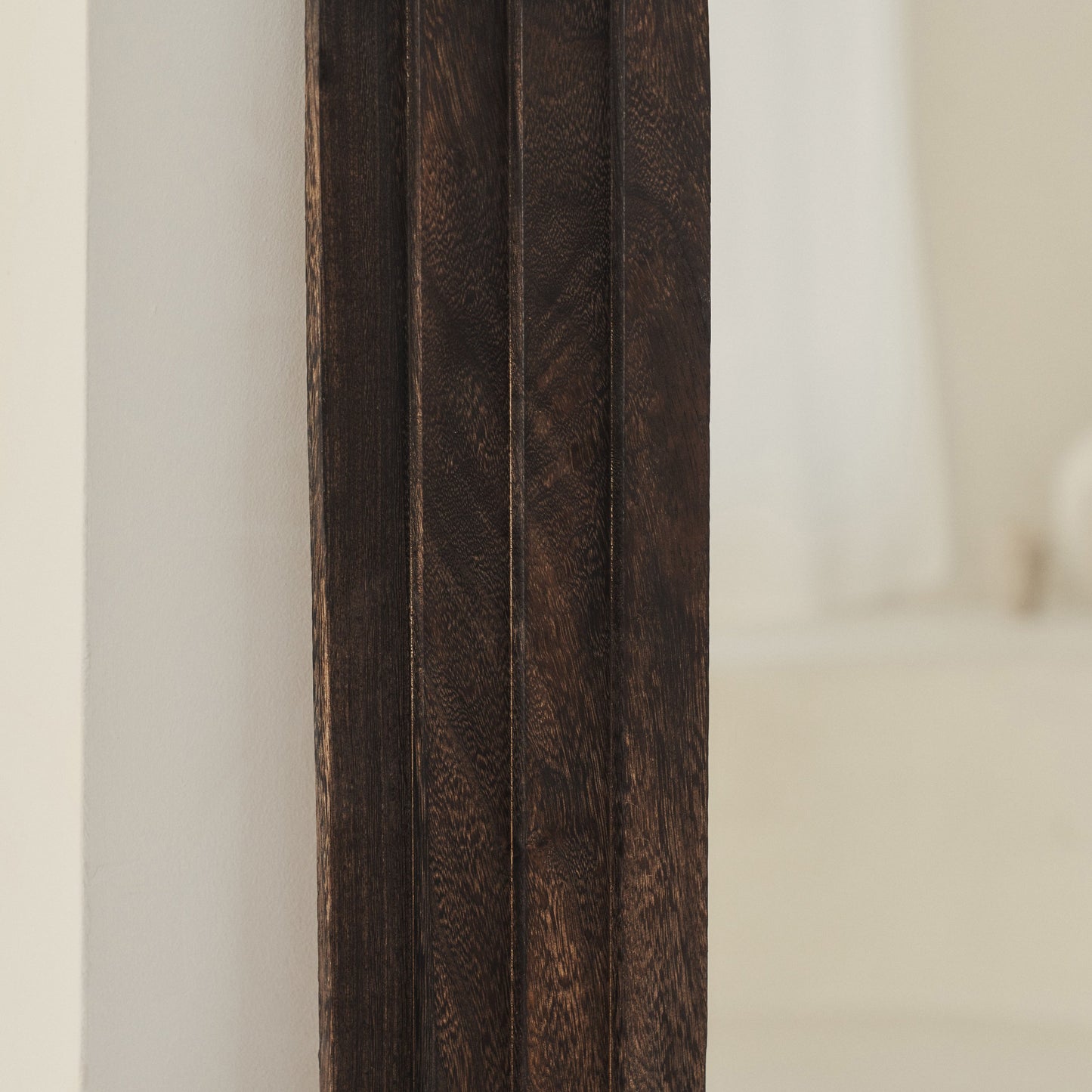 Luciana - Miroir en bois brûlé arqué pleine longueur 180cm x 110cm