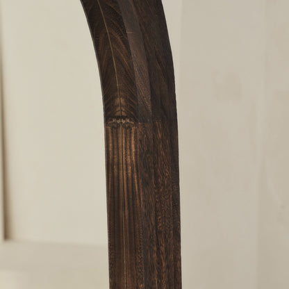 Luciana - Miroir en bois brûlé arqué pleine longueur 180cm x 110cm