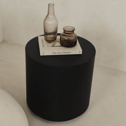 Angelo - Table d'Appoint Ronde Minimaliste Onyx