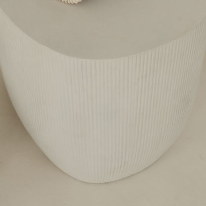 Leonardo - Table d'Appoint Minimaliste en Béton Forme Irrégulière