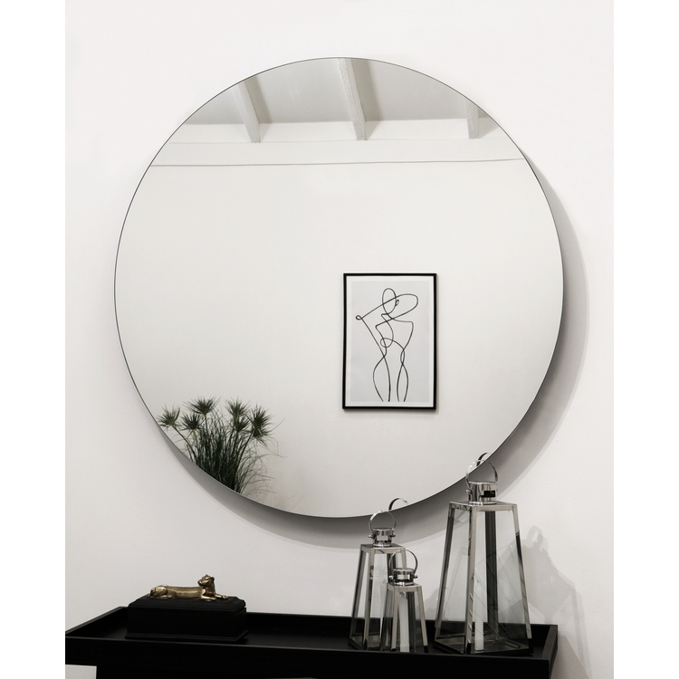 Edge - Miroir Mural Rond Sans Cadre 70cm x 70cm