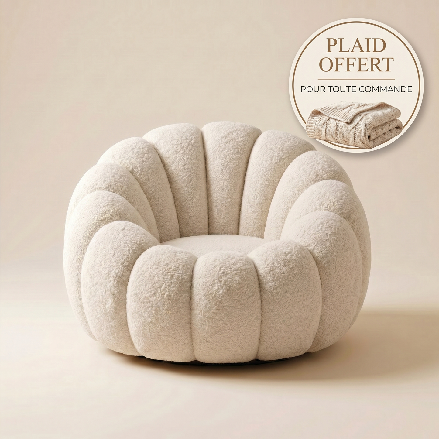 Fauteuil Nuage — Tissu Bouclette