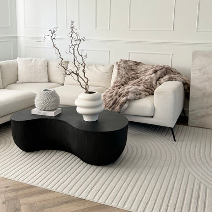 Leonardo - Grande Table Basse Minimaliste Forme Onyx