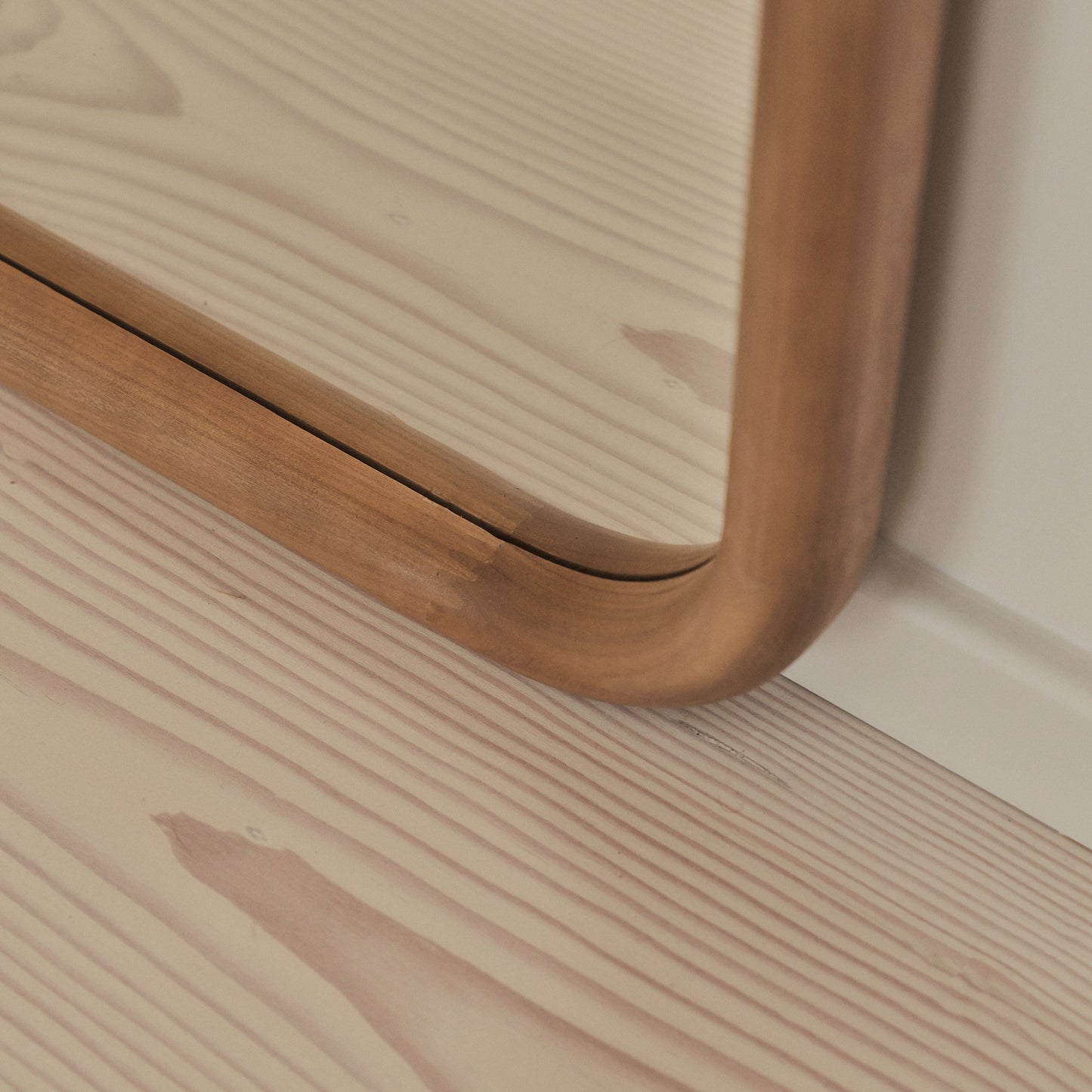 Amora - Grand miroir rectangulaire pleine longueur en bois chaud 180cm x 90cm