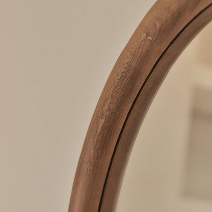 Amora - Miroir en bois chaud grand format plein pied arche 172cm x 60cm