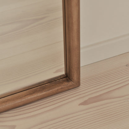 Amora - Miroir en bois chaud grand format plein pied arche 172cm x 60cm